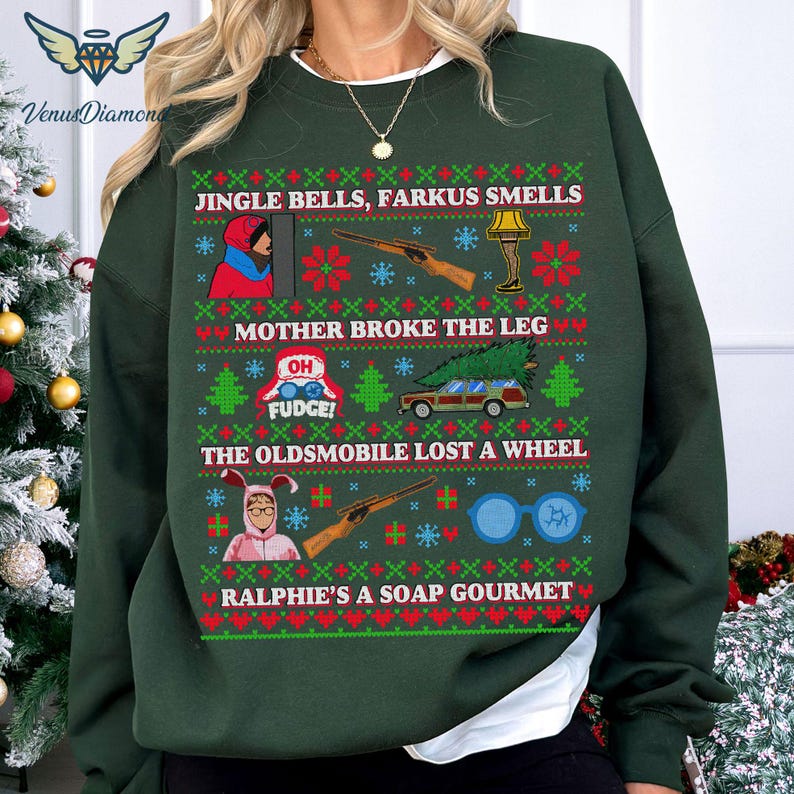 A Christmas Story Oh Fudge Sweatshirt, Ralphie Christmas Story