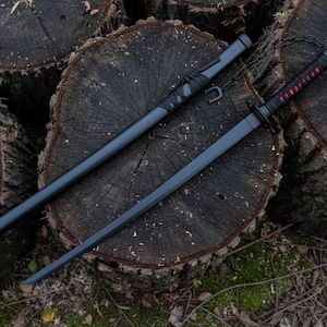 Katana samurái japonesa hecha a mano de 41 pulgadas, espada coleccionable de acero inoxidable con vaina