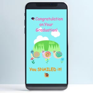 Vous l'avez compris ! Carte virtuelle de remise des diplômes, carte animée drôle, carte de voeux numérique, téléchargement immédiat, carte colorée, message de remise des diplômes