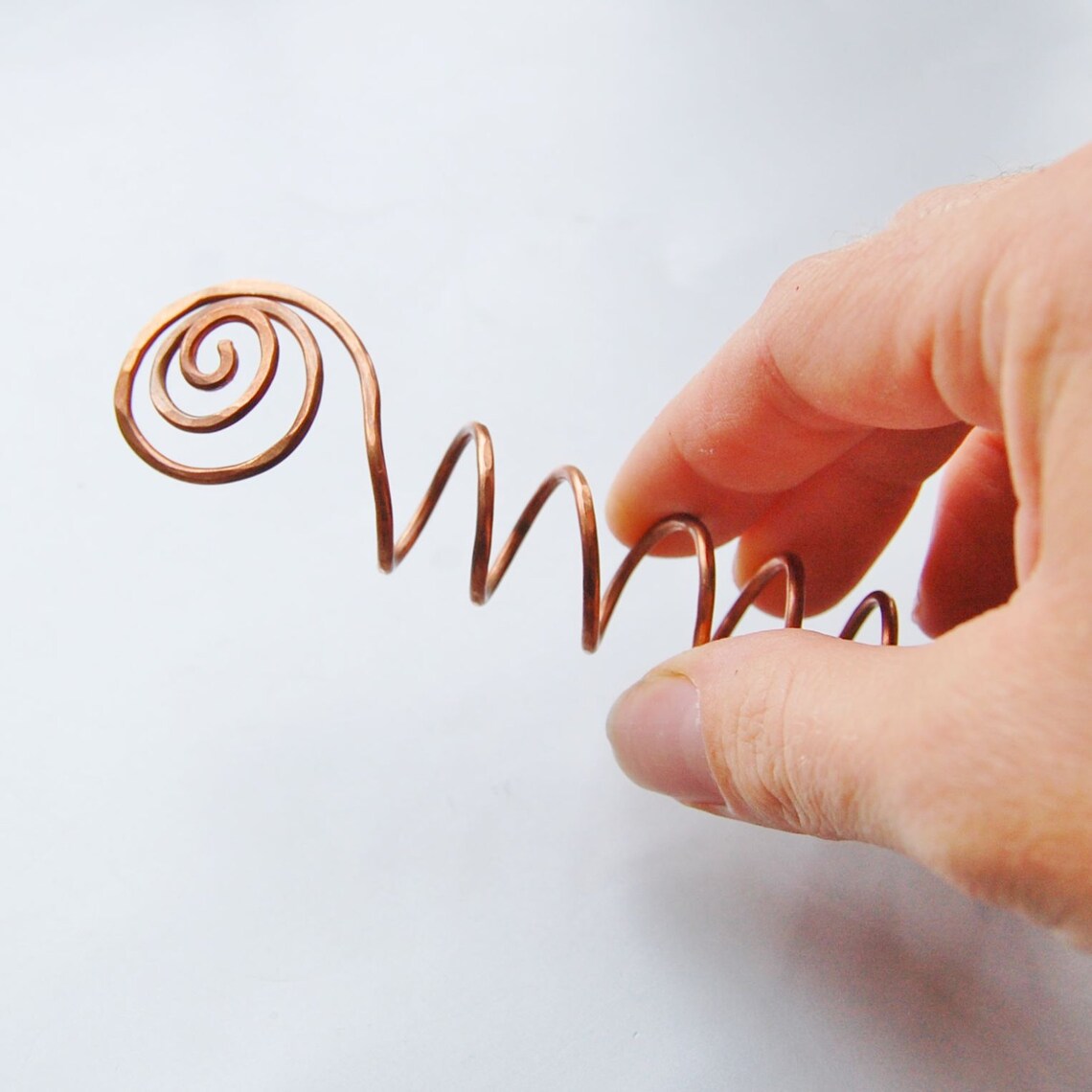 Copper Hair Screw for a Bun or French Twist Hair Stick Coil Etsy