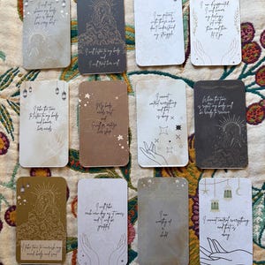 Cartes d'affirmation de FIV portables