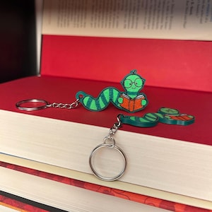 3D Printed Bookworm Keychain
