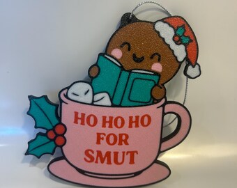 Décoration livresque épicée - HO HO HO pour charbon. Cadeau lecteur