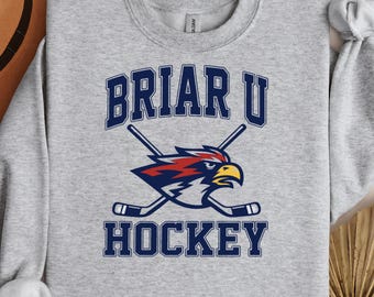 Briar University Hockey Sweatshirt, Off Campus Crewneck, College Hockey Shirt, Book Lover Gift