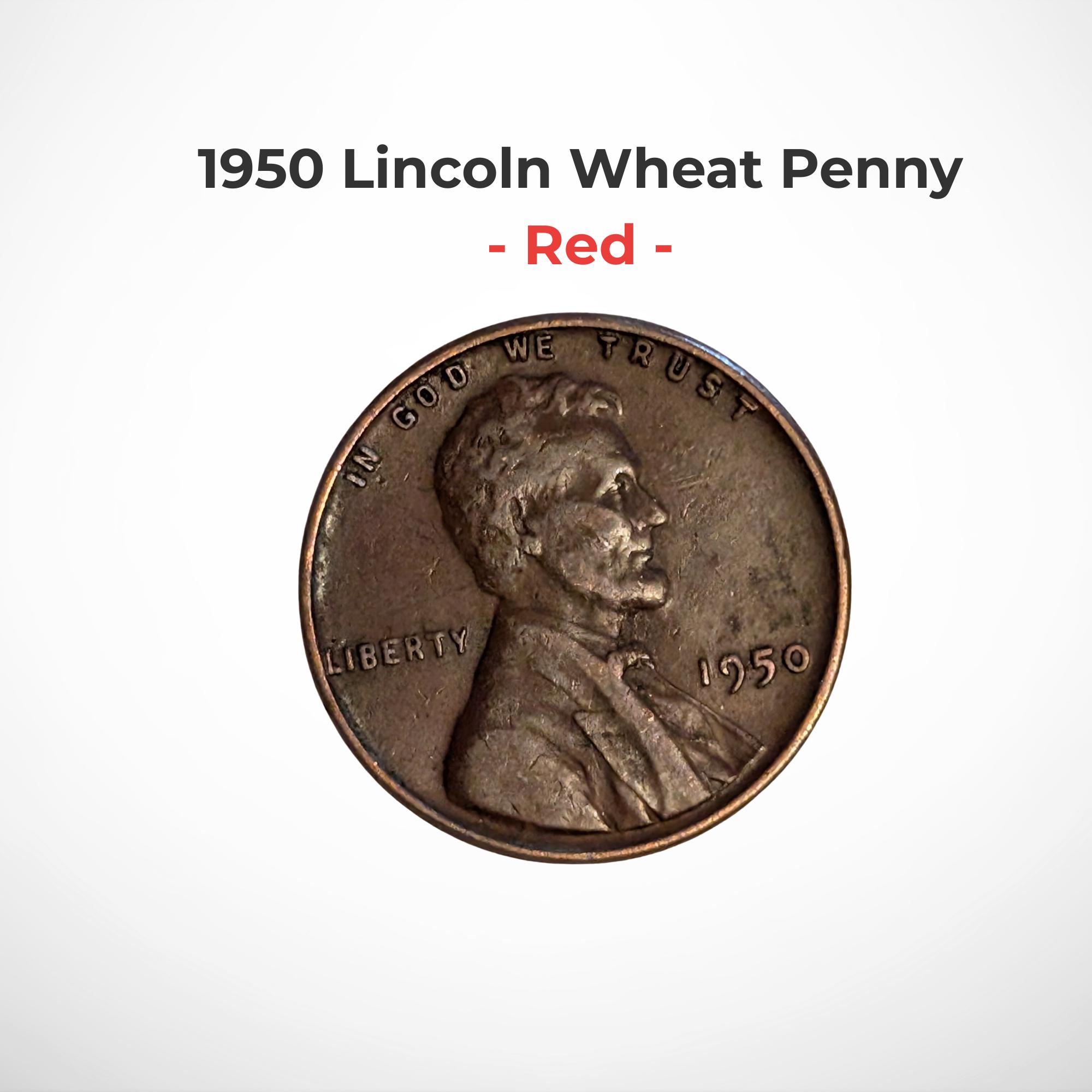 1950 Lincoln Wheat Penny 