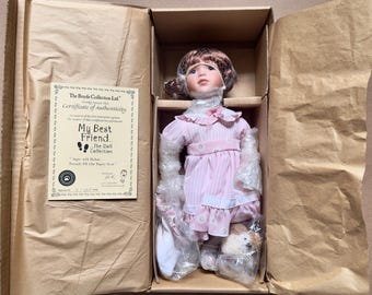 2002 Vintage The Boyds Collection My Best Friend Doll Angie with Robin Plush 1st Edition Never Removed From Box