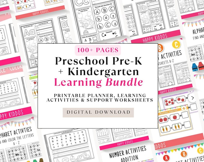 ADHD Kids Learning Bundle | Executive Function Planner, Homeschool (PDF ...