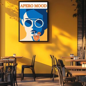 Aperol Spritz Wandkunst l Druckbares Poster l Home Decor Poster l Bar Cart Print l Bar Cart Dekor l Trendy Wandkunst