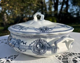 St Amand and Hamage vegetable dish, Ironstone model, Medallion