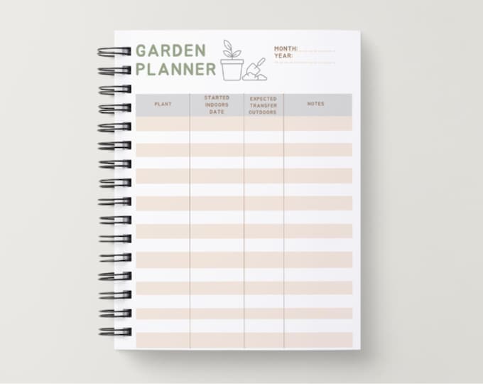 Printable Blank PDF Garden Planner Journal Bundle Template