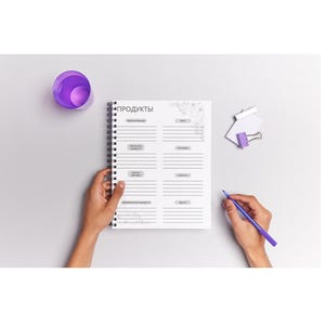Grocery List in Russian, Список продуктов, Printable Grocery List in Russian, Лист Продуктов, PDF template, Продукты Лист для скачивания