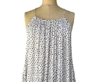 Billabong Women's White Polka Dot Mini Dress M