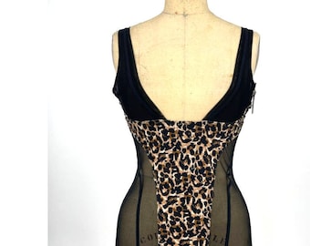 Simply Control Leopard Shapewear Lingerie Top Xtra Large NWT
