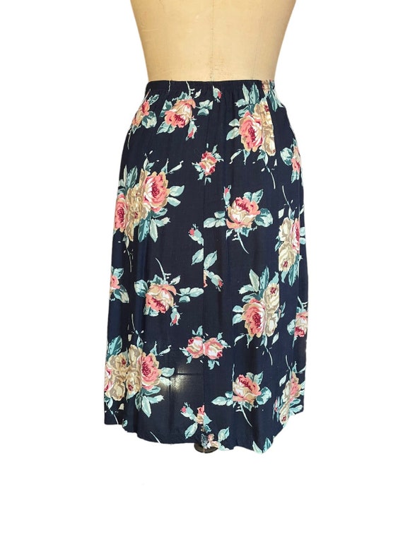 Tres Paquette Womens A-Line Skirt Multicolor Flor… - image 5