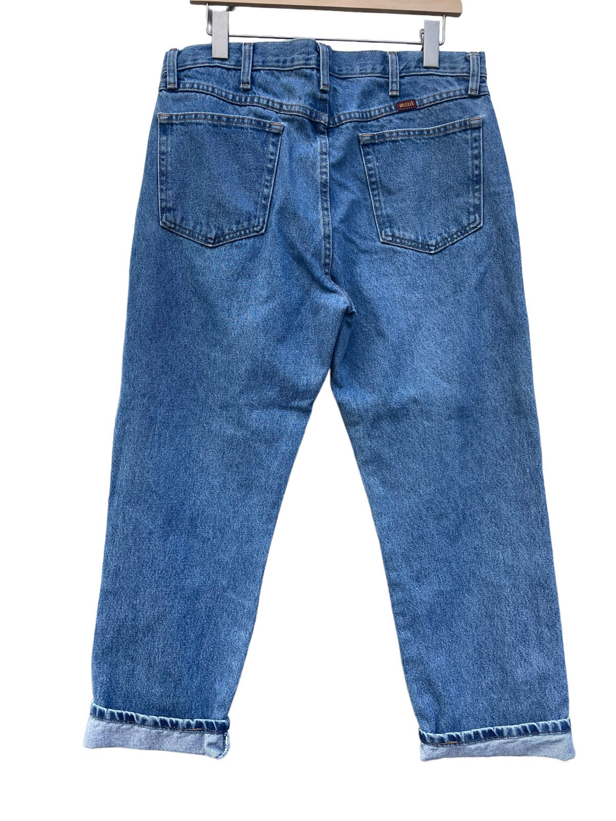 Rustler Men s Blue Jeans High Rise Straight Leg Denim 90s Hipster