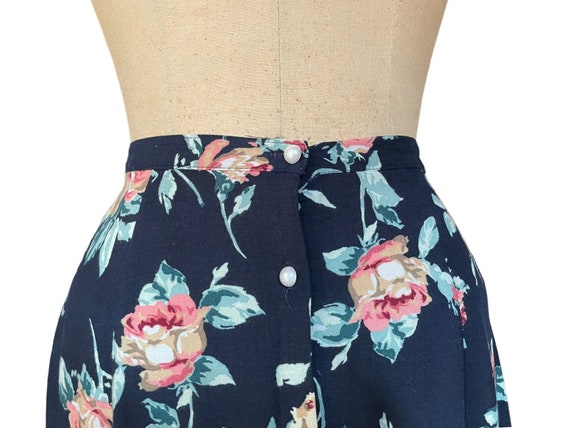 Tres Paquette Womens A-Line Skirt Multicolor Flor… - image 2