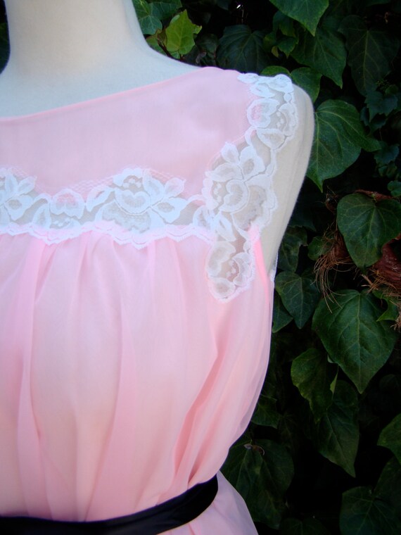 Vintage / Cotton Candy / Pink / Double Chiffon an… - image 4