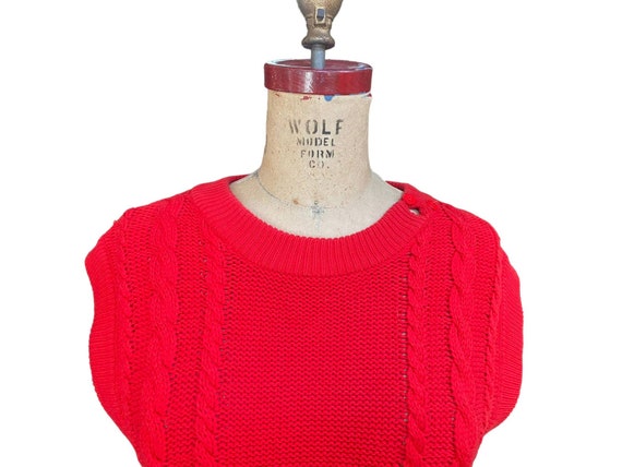 Liz Claiborne Womens Sweater Cable Knit Button De… - image 2