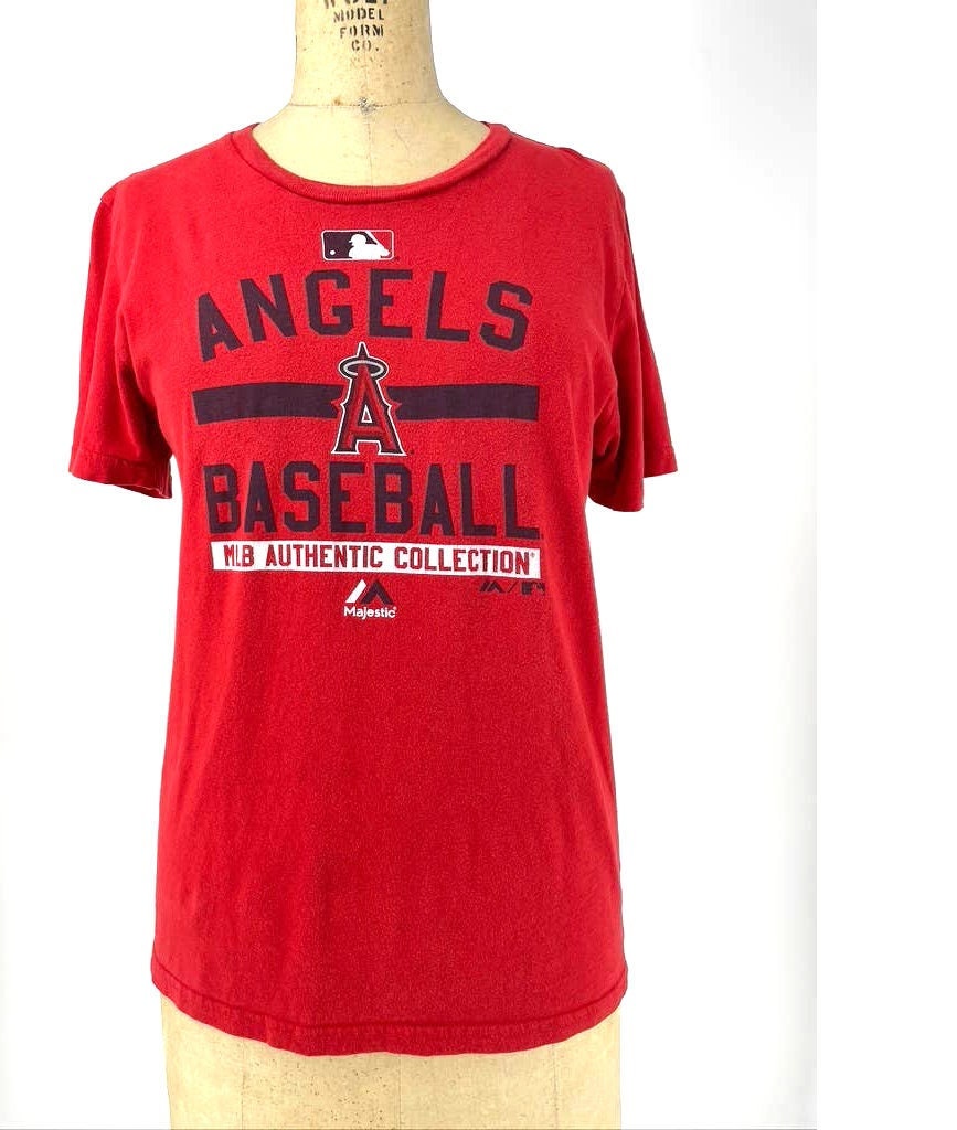Buy Majestic Vintage Angels Baseball Youth T-shirt Size Large L Online in  India 
