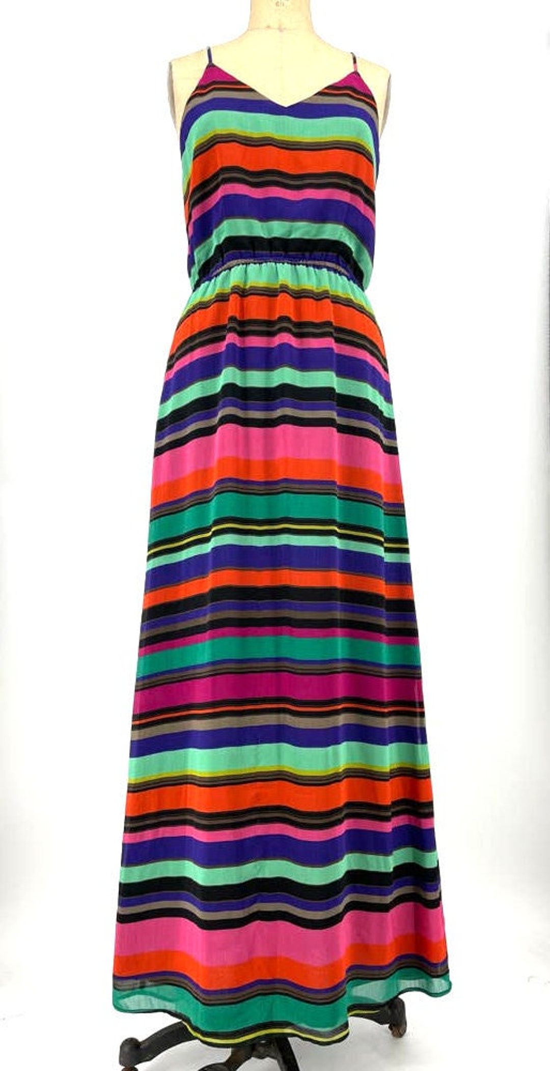 Banana Republic maxi-jurk met veelkleurige strepen