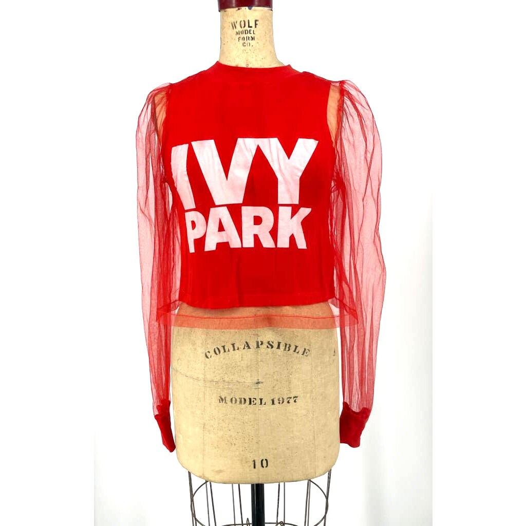 Ivy park sheer mesh hoodie 2025