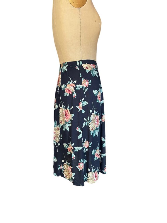Tres Paquette Womens A-Line Skirt Multicolor Flor… - image 4