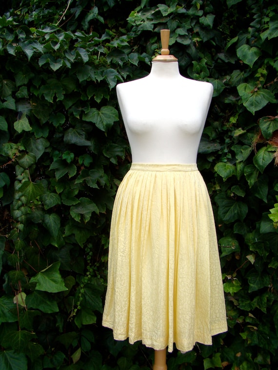 Vintage / 80s / ADOLFO / Canary Yellow / Silk  / … - image 1