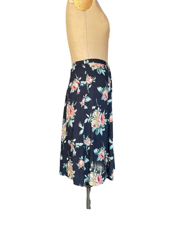 Tres Paquette Womens A-Line Skirt Multicolor Flor… - image 3