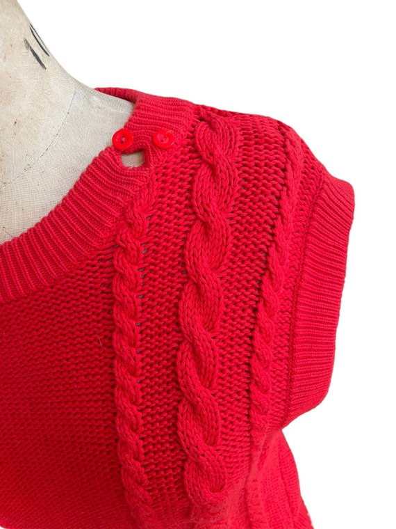 Liz Claiborne Womens Sweater Cable Knit Button De… - image 3