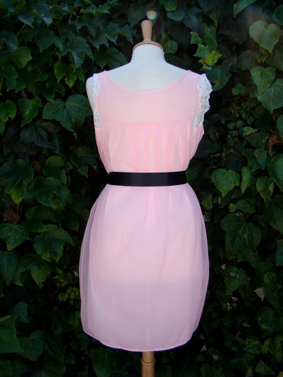 Vintage / Cotton Candy / Pink / Double Chiffon an… - image 5