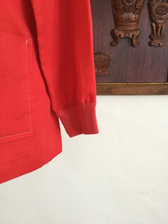 Vintage 70s Sears Red Button Down Shirt - image 3