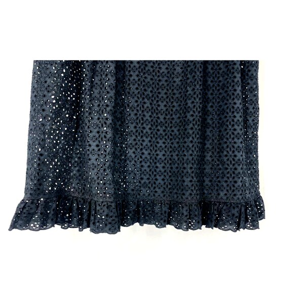 Joie Black Eyelet Lace A line Dress Short Sleeve Size Medium Etsy
