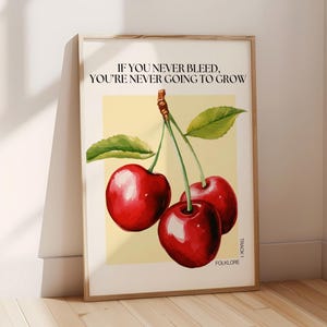 If You Never Bleed Print, The 1 Lyrics Print, Lyrics Wall Art, Subtle Tay Lyrics Poster, Inspirational Quote Poster, Trendy Home Decor