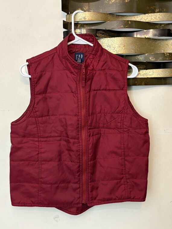 Vintage GAP Down Puffer Vest Men's Medium Quilted Y2K 90s