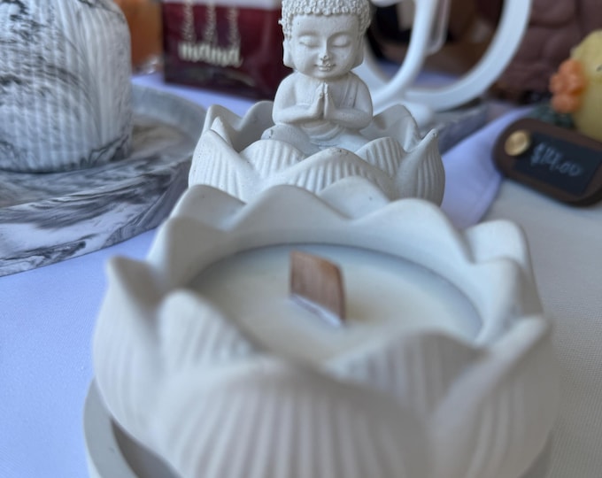 Buddha Lotus Flower Candle