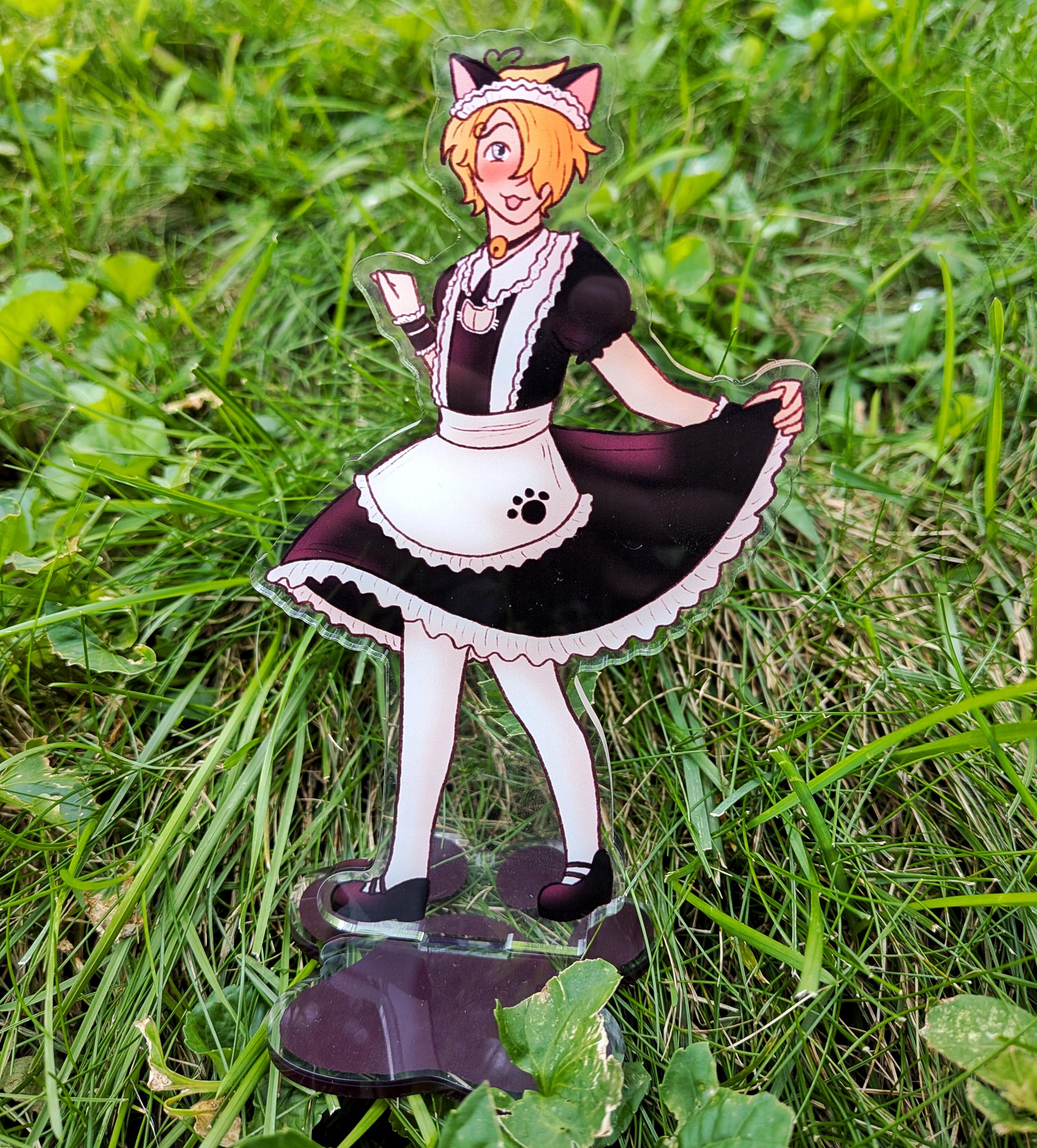 One Piece Sanji Catgirl Maid Dress Acrylic Standee (6