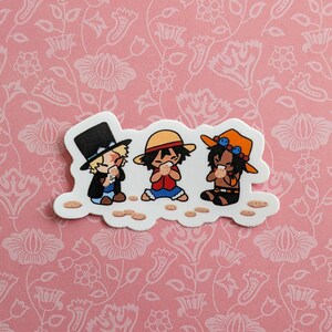 One Piece Stickers, Ace Yamato Luffy Sabo ASL image 5