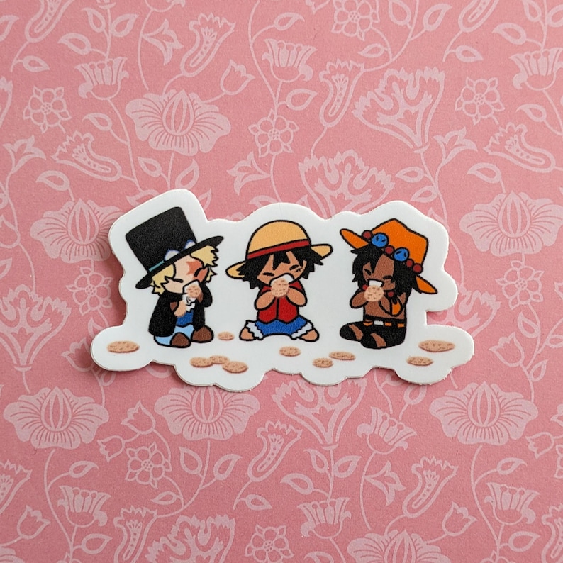 One Piece Stickers, Ace Yamato Luffy Sabo ASL image 5