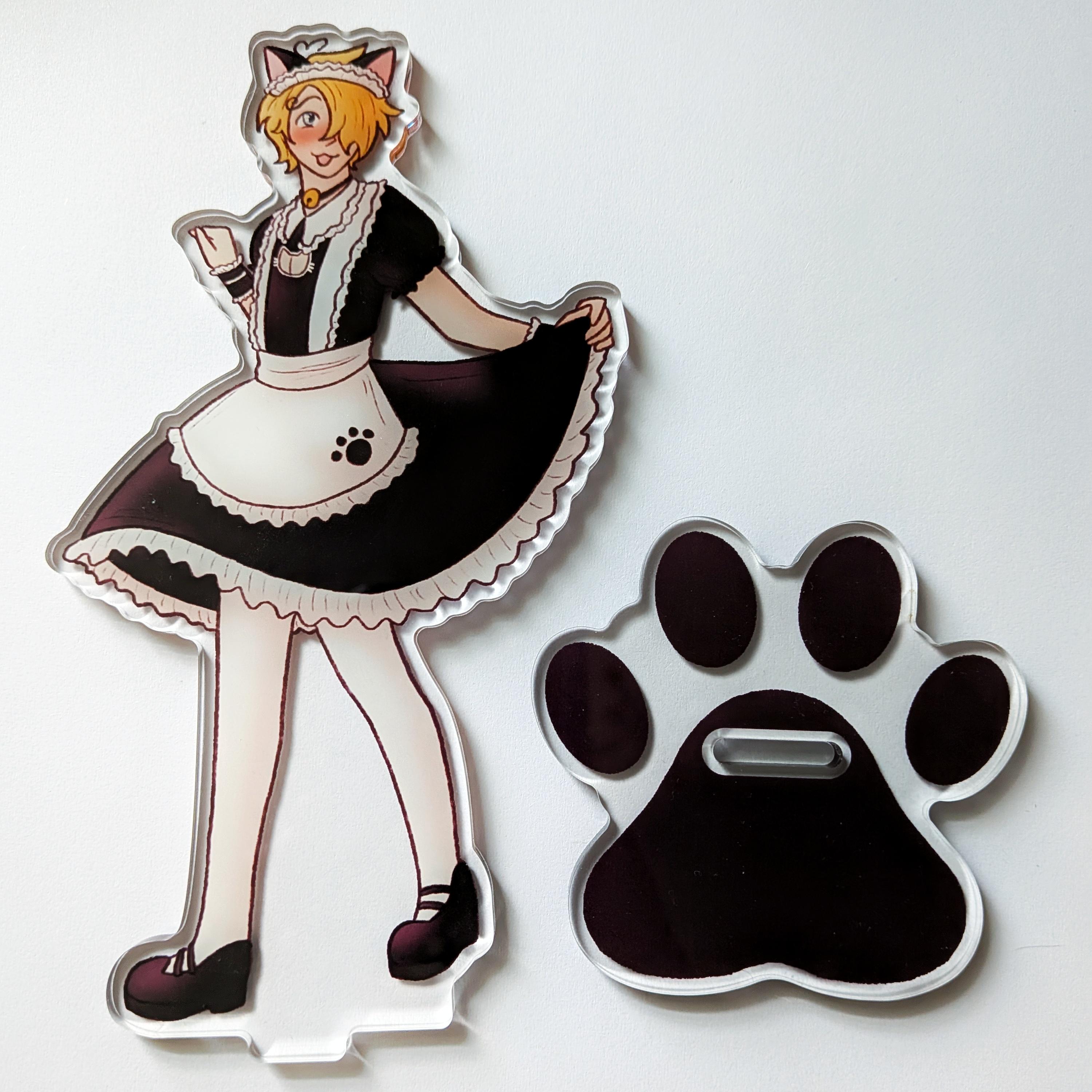 One Piece Sanji Catgirl Maid Dress Acrylic Standee (6