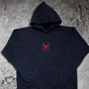 SPIDERMAN embroidered crewneck hoodie,Gym Hoodie,Spiderman Character Embroidered Hoodie,Spiderman Embroidered Men&#39;s Hoodie,Unisex Spiderman