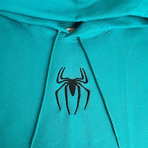 Moletom com capuz bordado do Homem-Aranha, Moletom com capuz para academia, Moletom com capuz bordado do personagem Homem-Aranha, Moletom com capuz masculino bordado do Homem-Aranha, Homem-Aranha unissex
