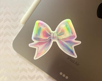 Pink Bow Sticker | Waterproof Vinyl Decal
