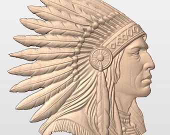 Native Warrior STL for CNC