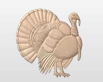 Tom Turkey STL för CNC