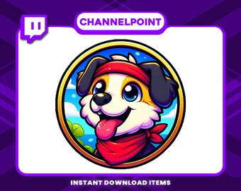 Dog Channel Point , Channel Point Icons for Twitch Rewards, Channel Point Icons, , High-Resolution Channel Point Icons