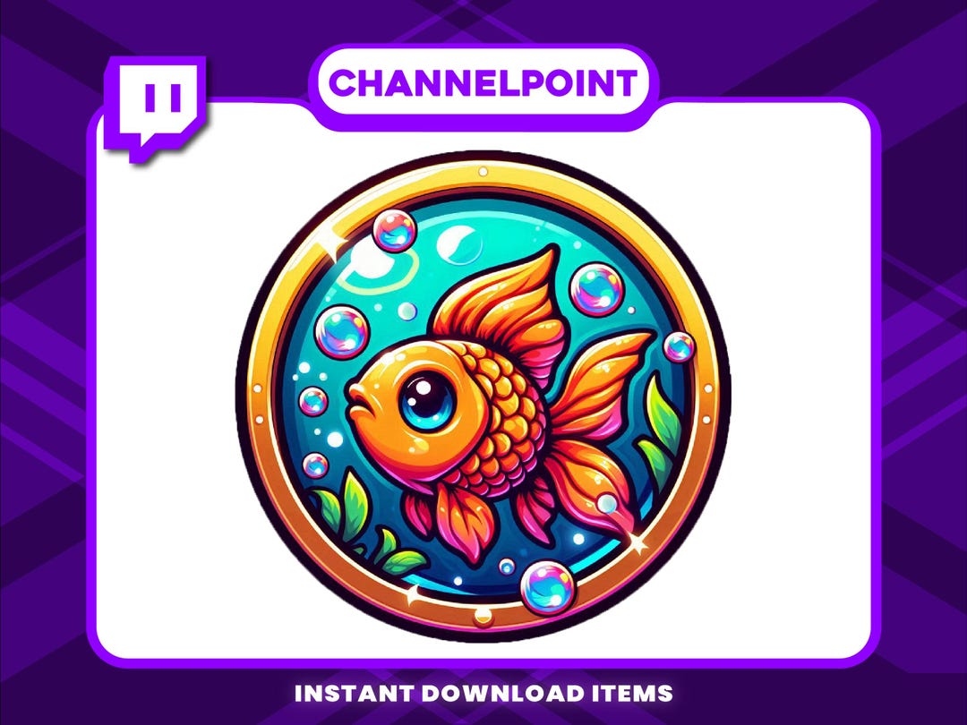 Fish Channel Point , Channel Point Icons for Twitch Rewards, Channel ...