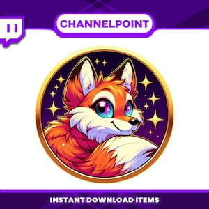 Fox Channel Point , Channel Point Icons for Twitch Rewards, Channel Point Icons, , High-Resolution Channel Point Icons