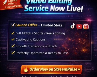 Video Editing for Streamers – Twitch, YouTube, TikTok | Clips, Highlights, Emotes, Memes, Overlays, Intro Videos