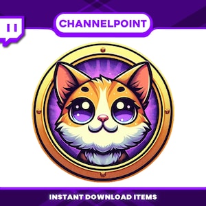 Cat Channel Point , Channel Point Icons for Twitch Rewards, Channel Point Icons, , High-Resolution Channel Point Icons
