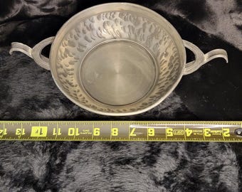 Vintage Handmade Pewter Bowl